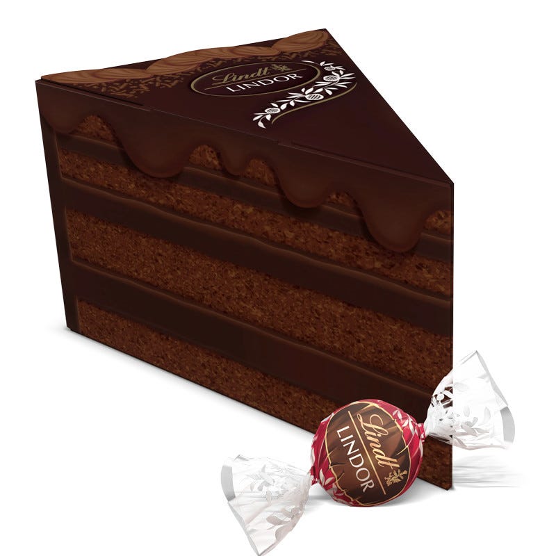 Double Chocolate LINDOR Truffles Cake Box (9-pc)