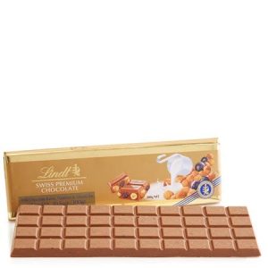 Lindt Large Swiss Milk Raisin and Hazelnut Almond Gold Bar (10.5 oz)