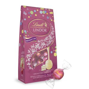 Birthday Cake White Chocolate LINDOR Truffles 20-pc Bag (8.5 oz)