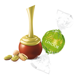 Pistachio Milk Chocolate LINDOR Truffles 800-pc Case (353 oz)