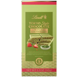 Lindt Tokyo Style Matcha Strawberry White Chocolate Bar (5.1 oz)